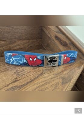 Buckle-Down Belt Spider-Man 1.5" belt kid 27.5" belt Like New